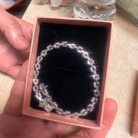 Authentic Amethyst BRACELET in 925 Silver - Picture 7 of 8